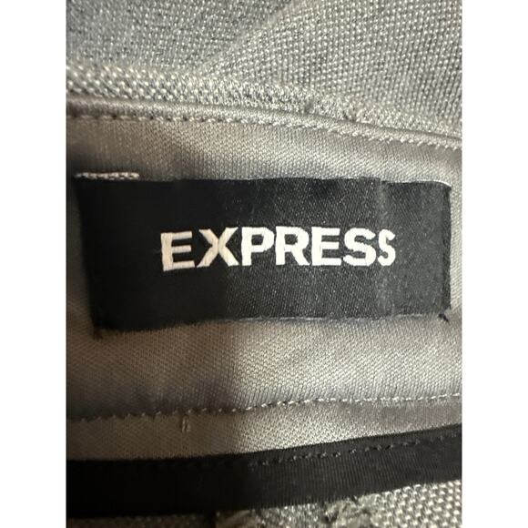 Express Women's Gray High Waisted Zip Pockets Skinny Trousers Dress Pants Sz 2 - Picture 4 of 5
